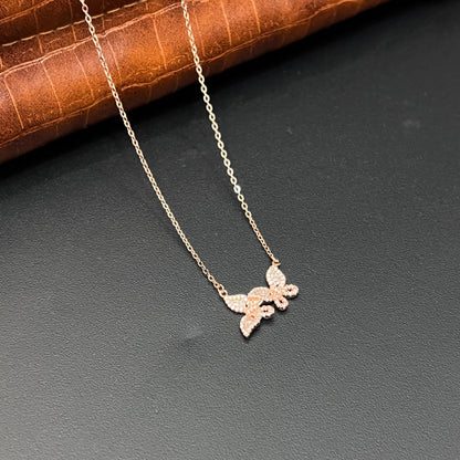 Silver Ladies Butterfly Chain 2B