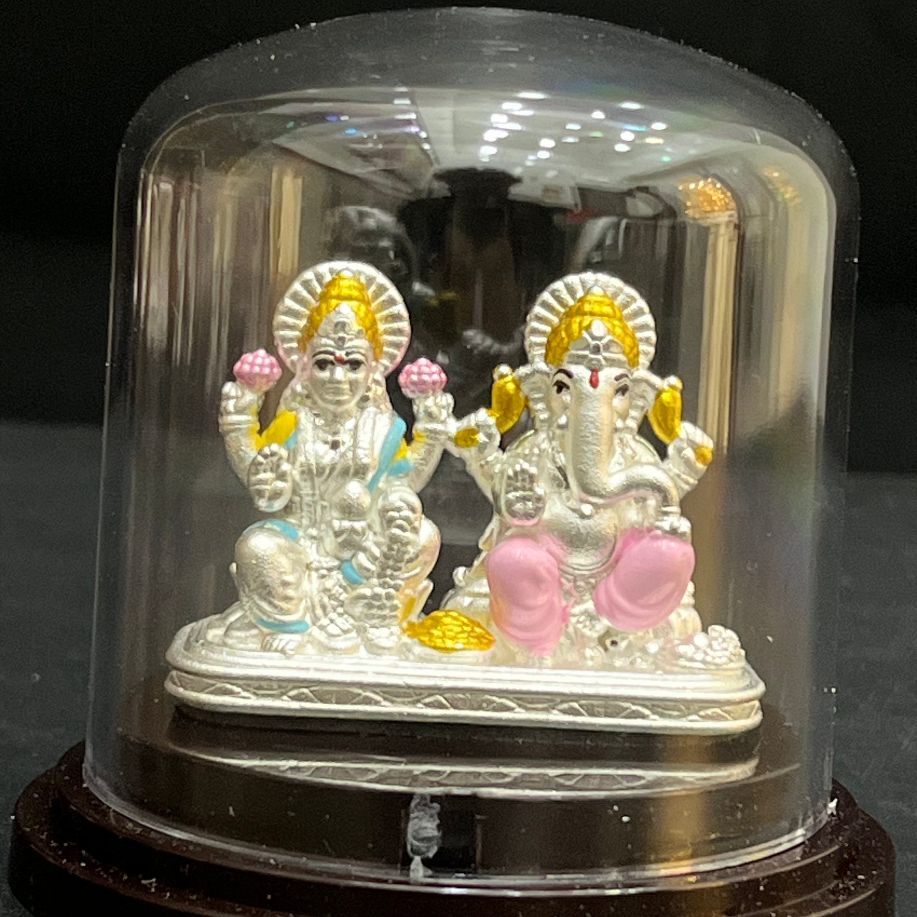 Silver Lakshmi Ganesha Grace 925