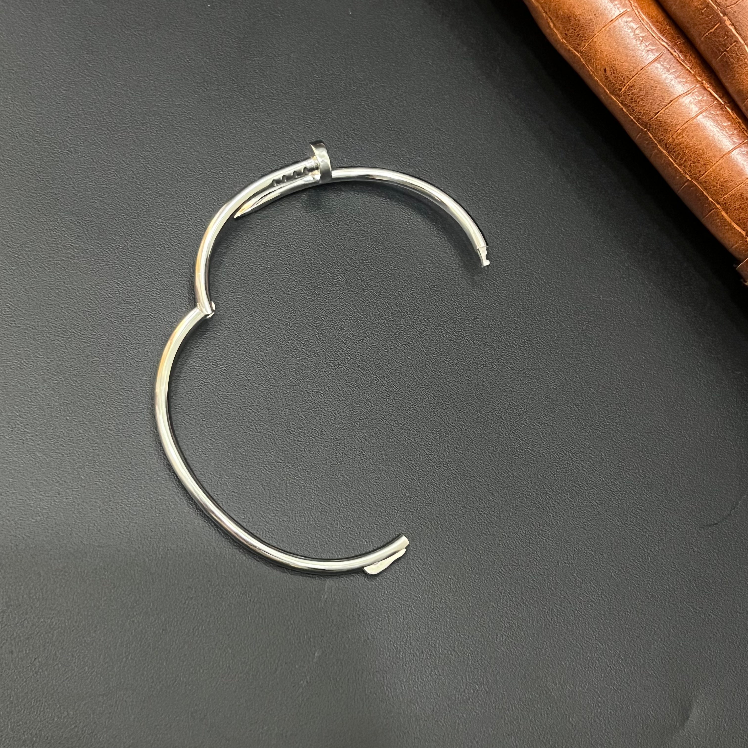 Silver Unisex Nail Kada