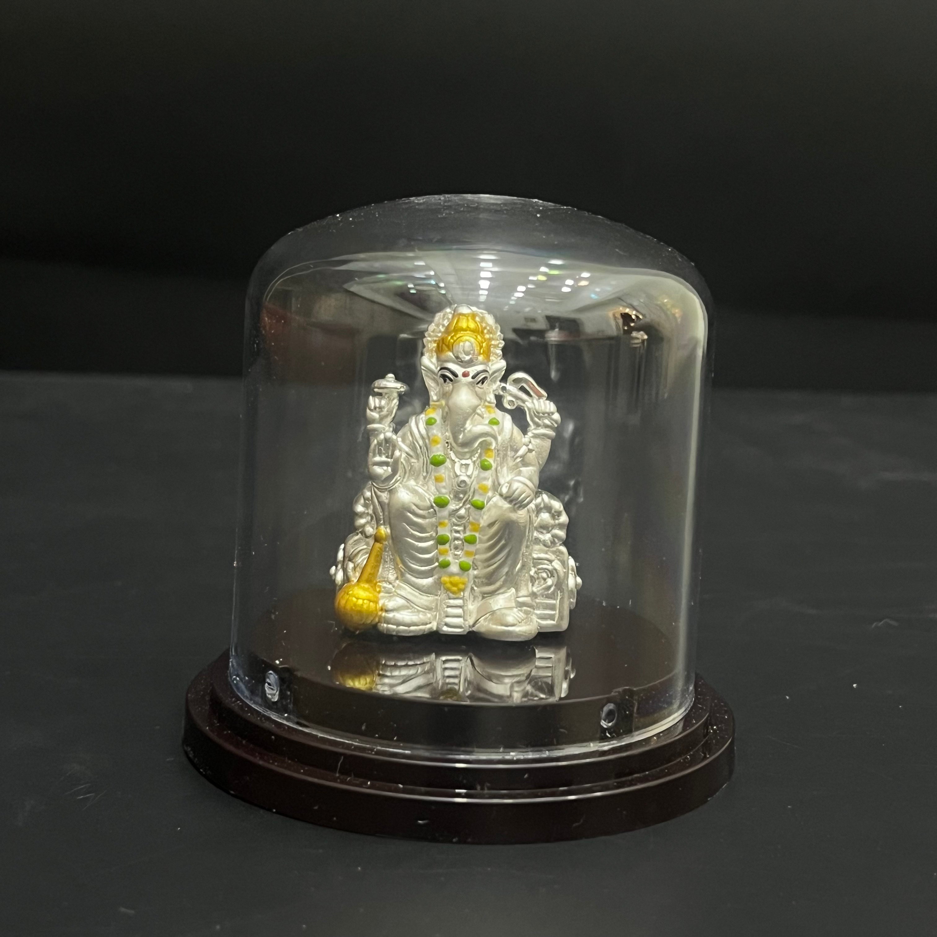 Silver Idol Ganesha Gold Finish DS01 999
