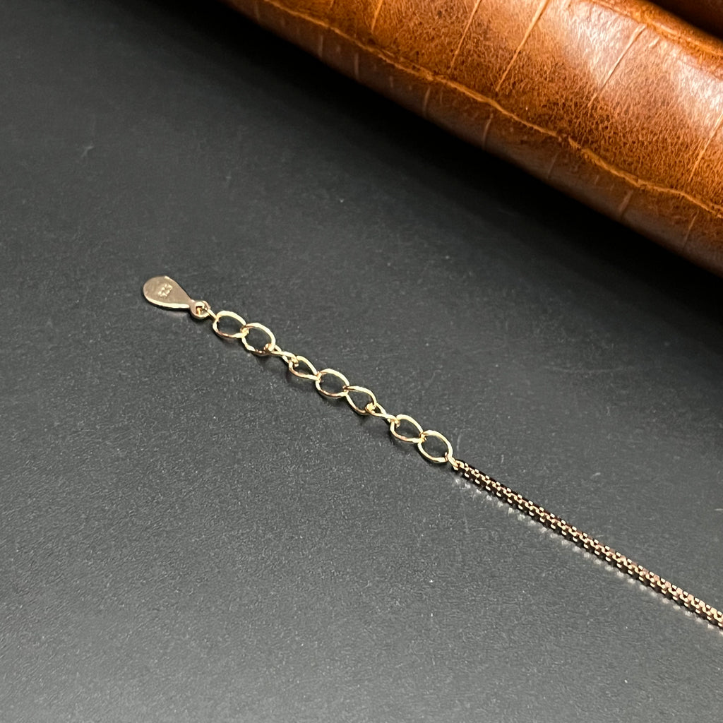 Silver Ladies Bracelet Royal Solitaire Disc Rose Gold 925