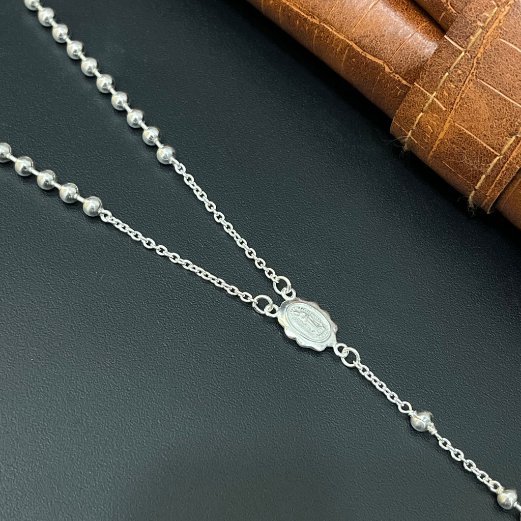 Silver Jesus Jabba Malai Bold M02 925