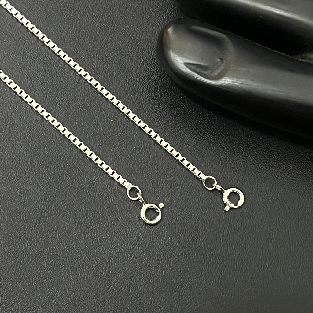 Silver Ladies Anklet Square 925