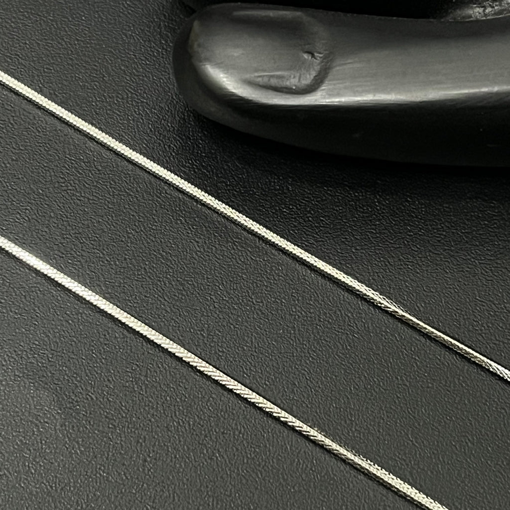 Silver Ladies Anklet V Plain 925