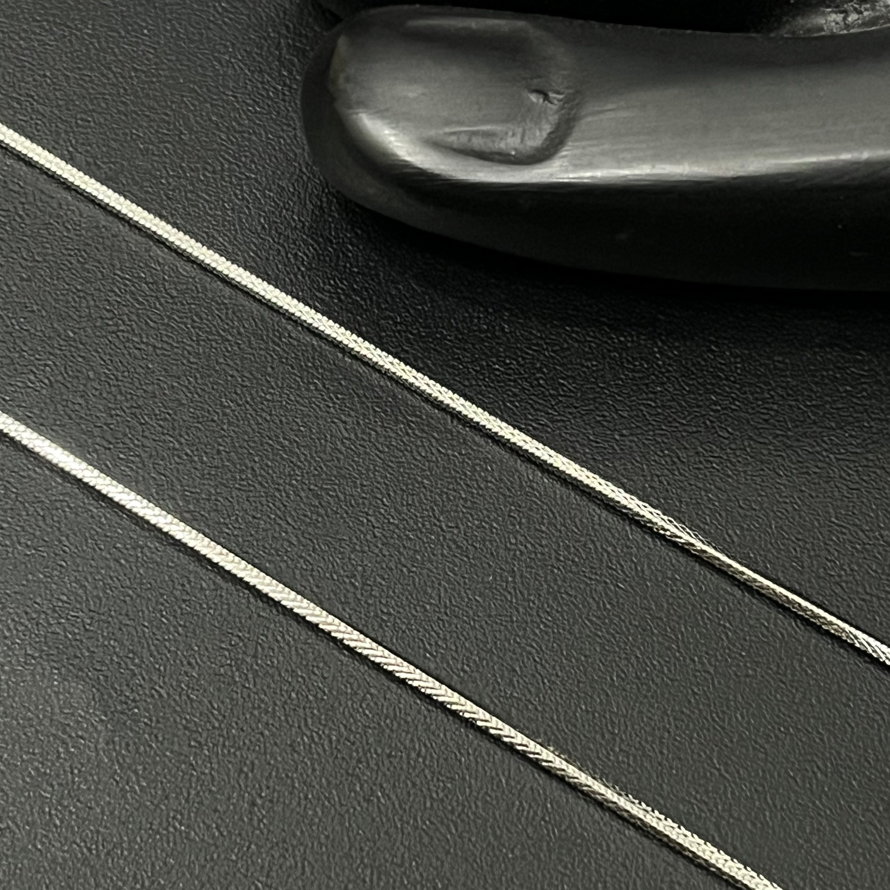 Silver Ladies Anklet V Plain 925