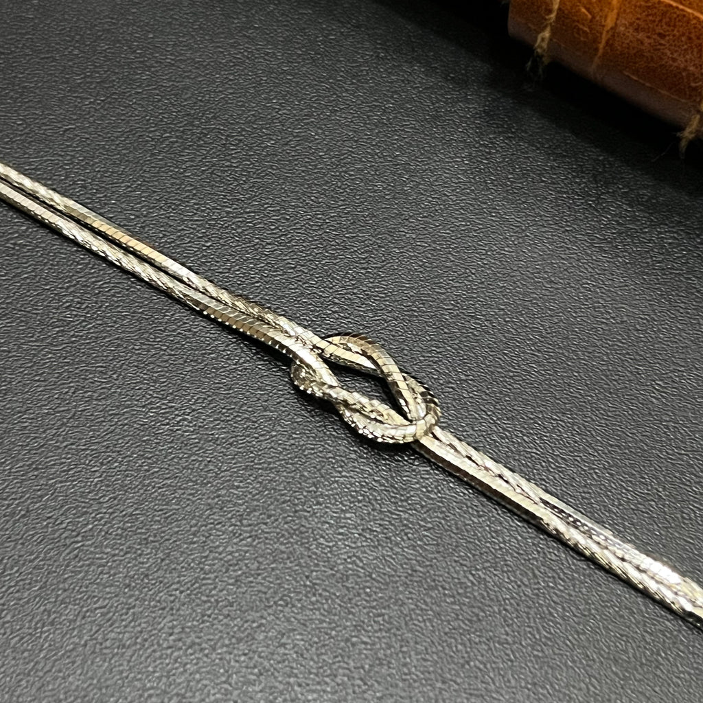 Silver Unisex Bracelet Knot Type 925