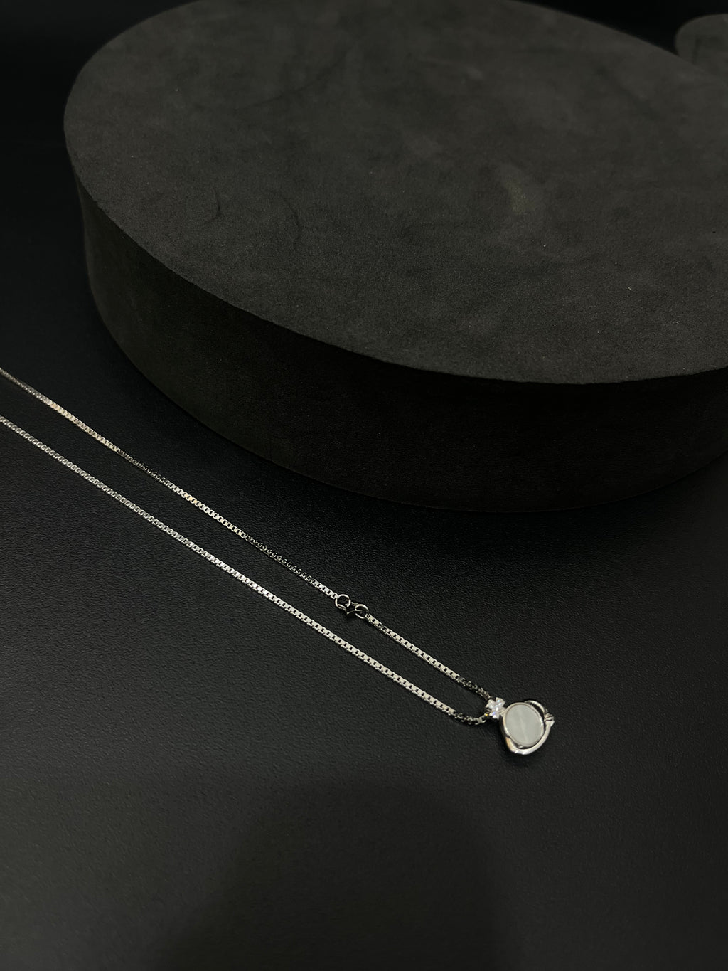 Silver Ladies Pendant Chain Moon Silver
