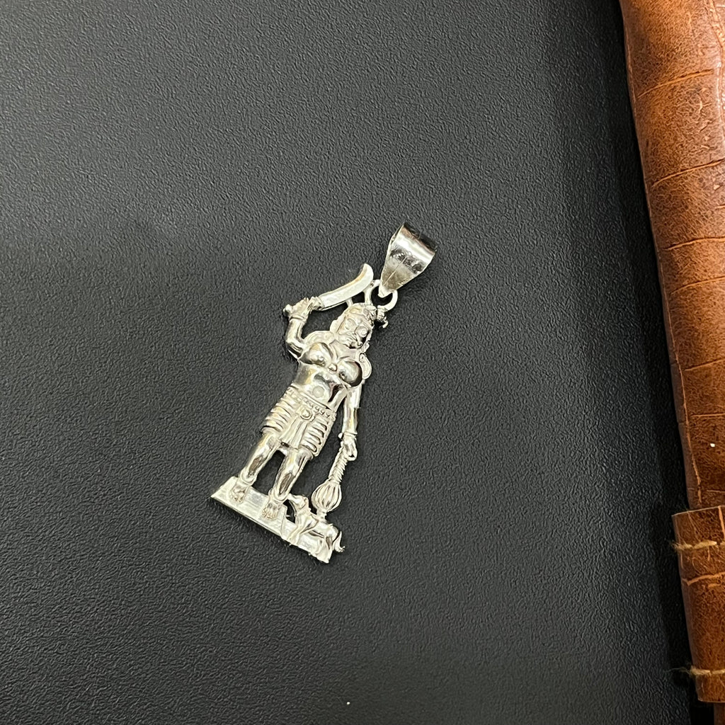Silver Karuppuswamy Pendant Big  925