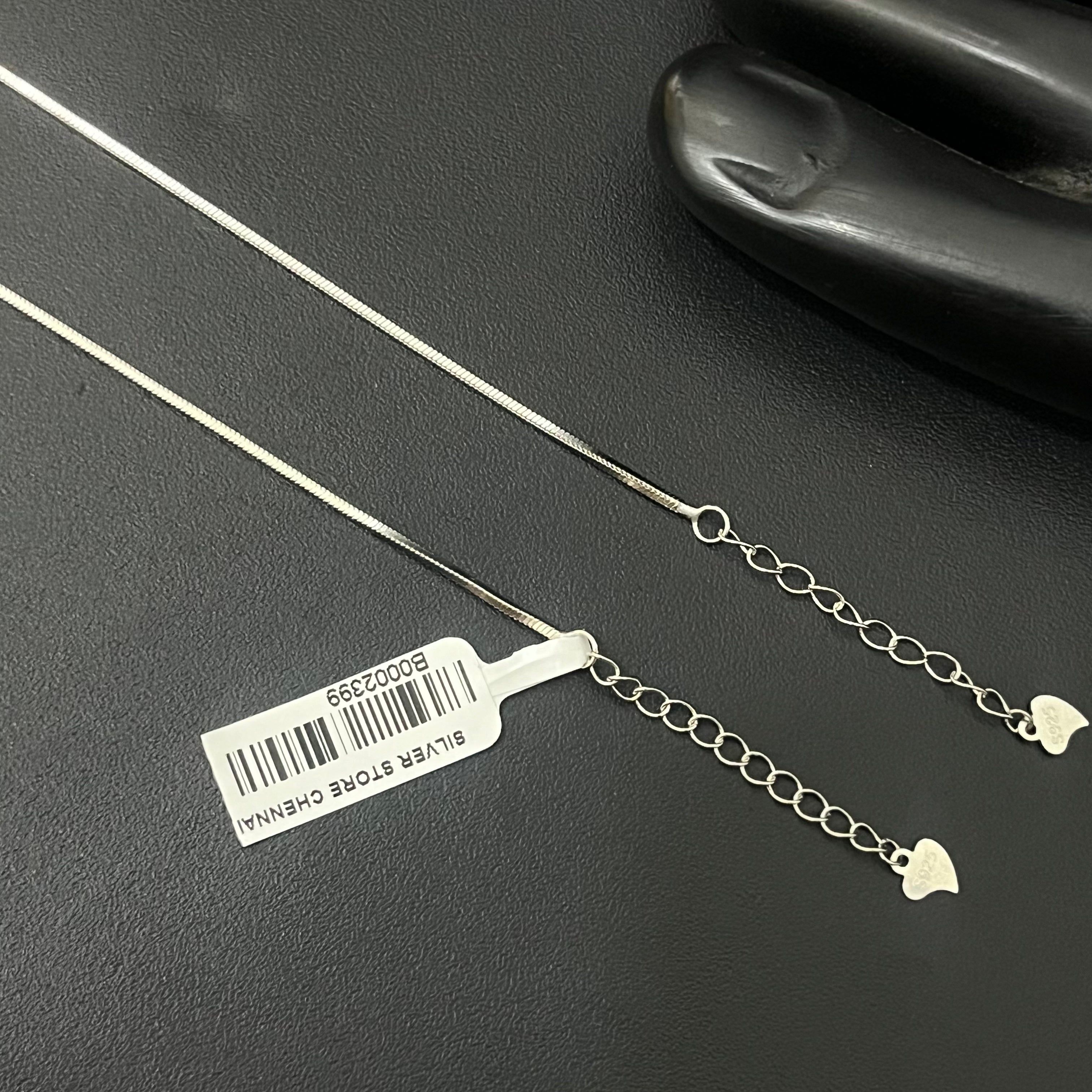 Silver Ladies Anklet Flat 925