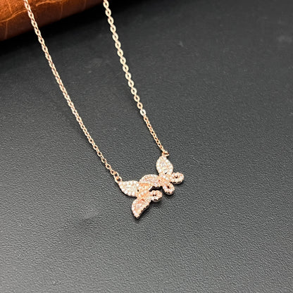 Silver Ladies Butterfly Chain 2B