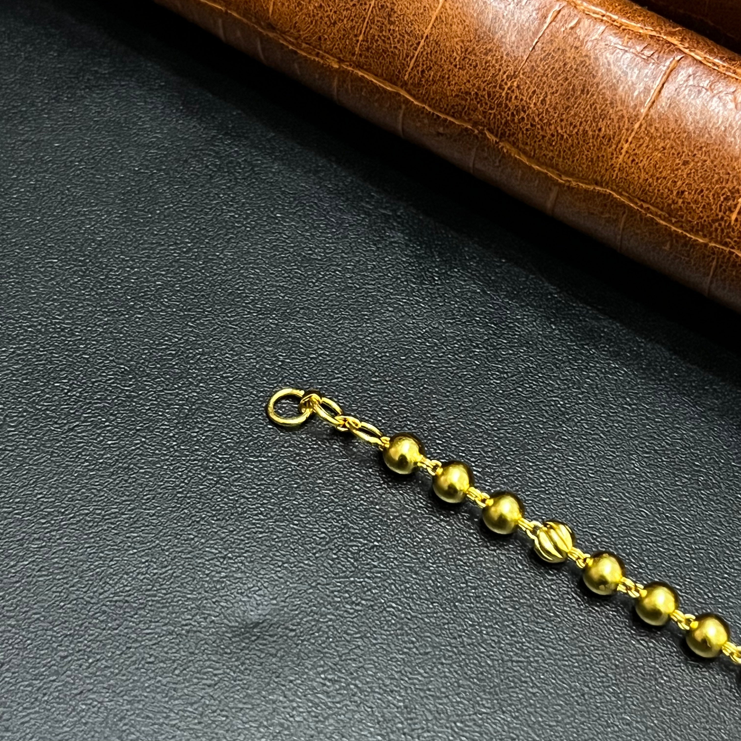 Silver Ladies Bracelet Antique Edition Blue Beads Gold Finish 925