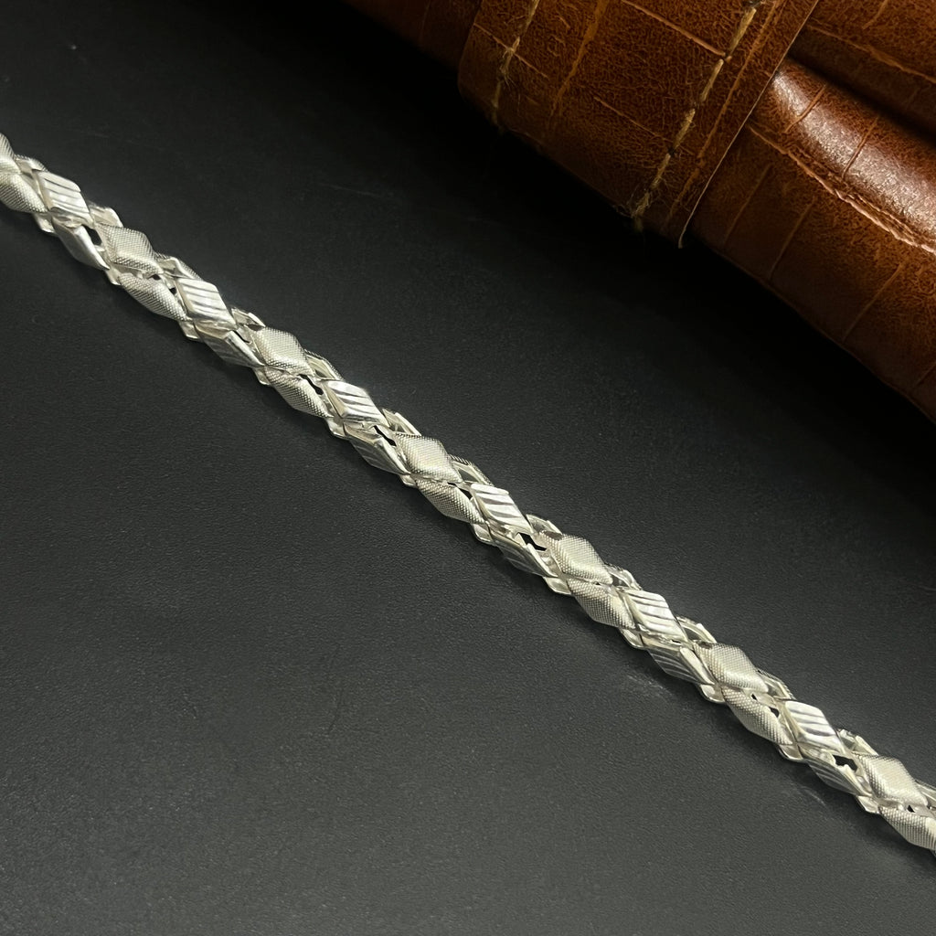 Silver Mens Chain Premium Kathli Cut MatDisc Editon M02 925