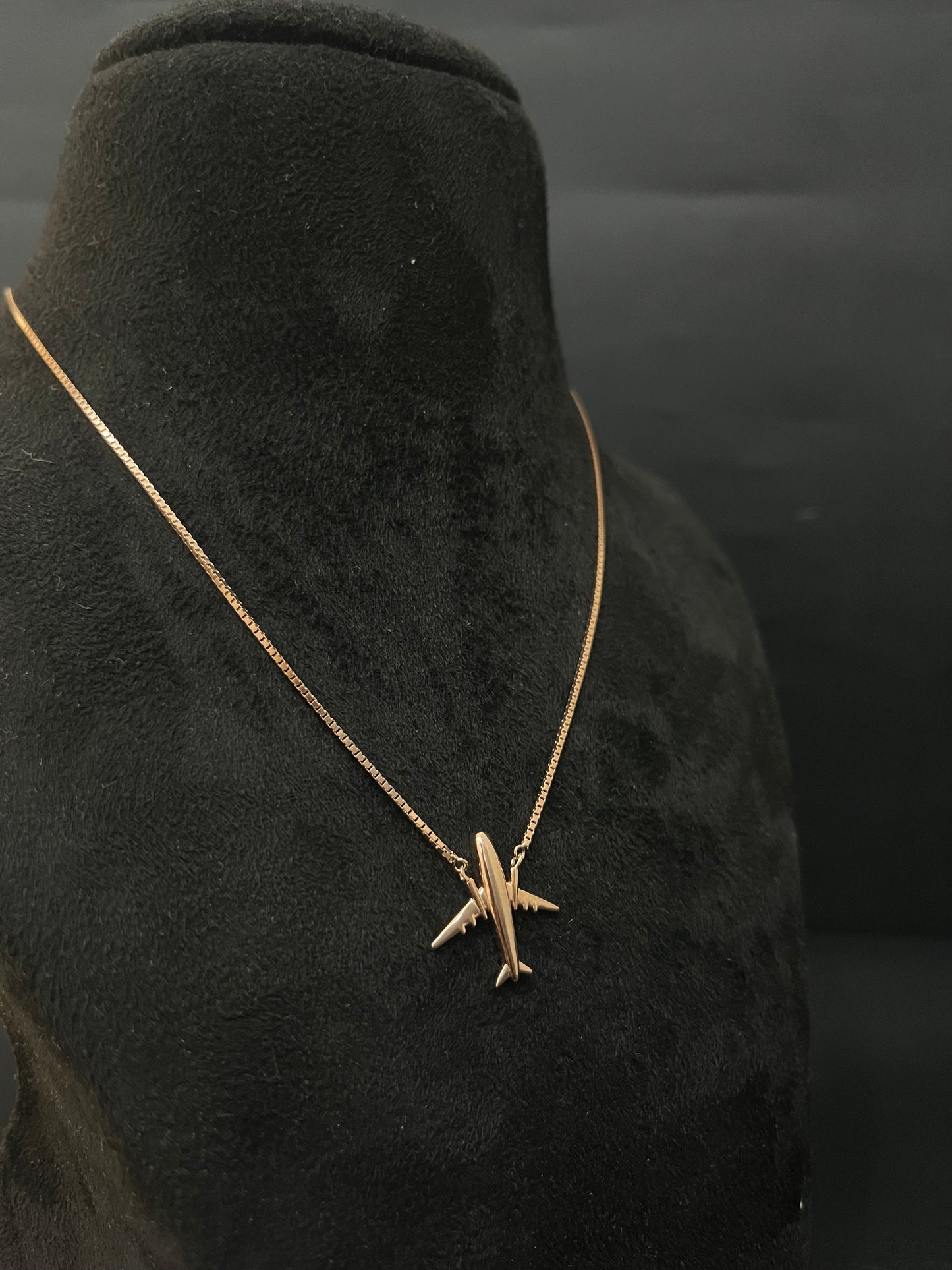 Silver Ladies Pendant Chain Flight Rosegold