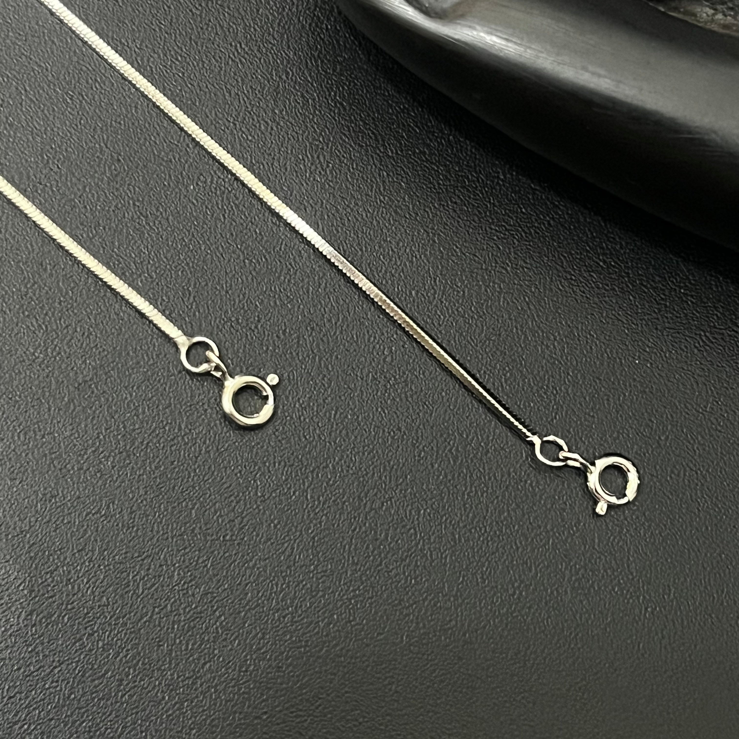 Silver Ladies Anklet Flat 925