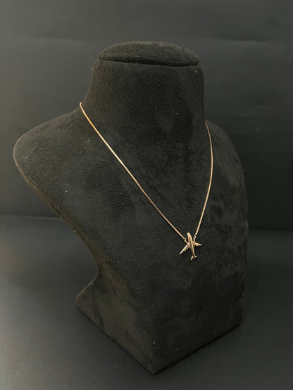 Silver Ladies Pendant Chain Flight Rosegold