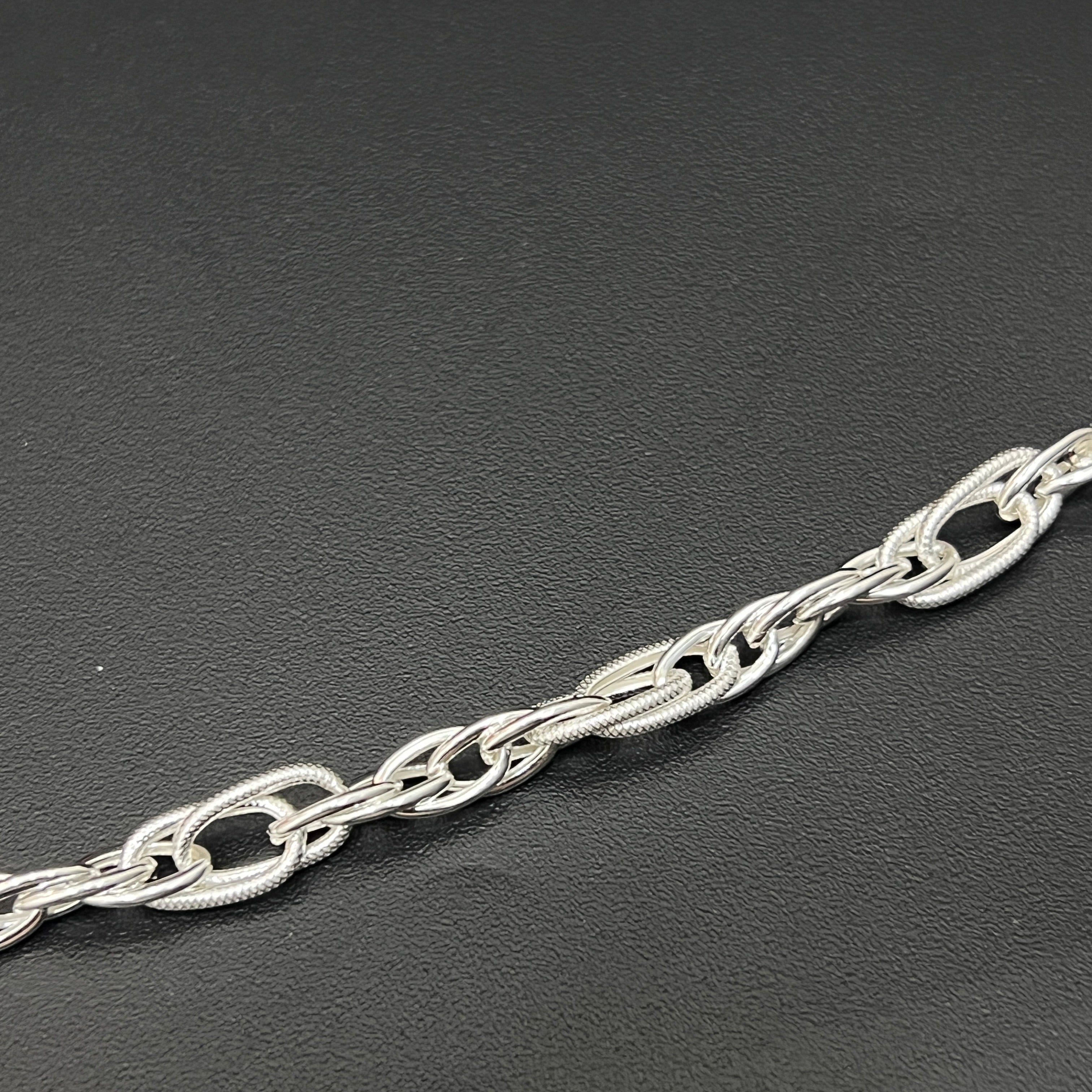 Silver Gents Bracelet Italian Finished DS03