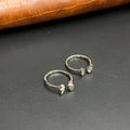 Silver Ladies Toe Rings Butterfly Lines 925