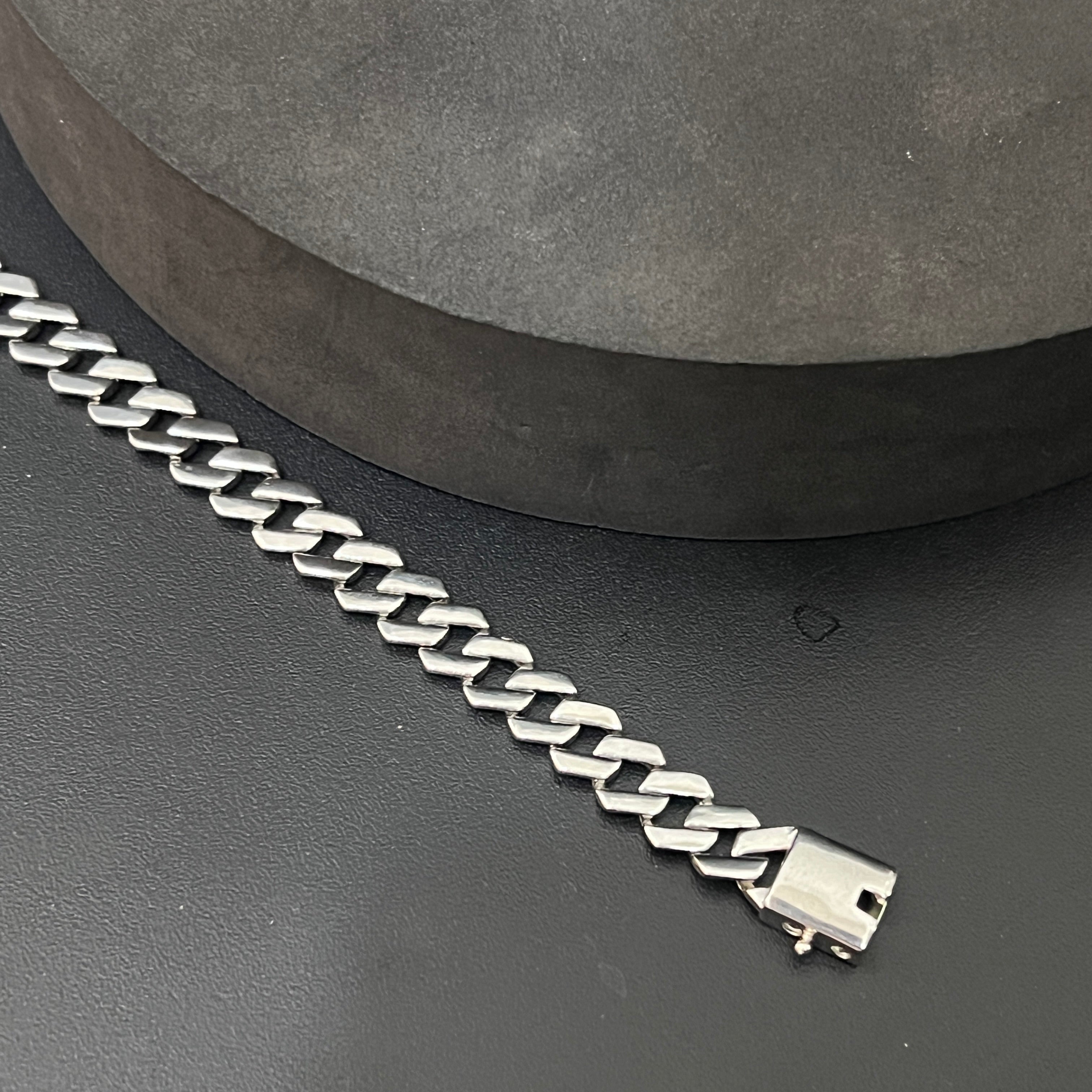 Silver Mens Bracelet Royal Cuban Twist Edition 925