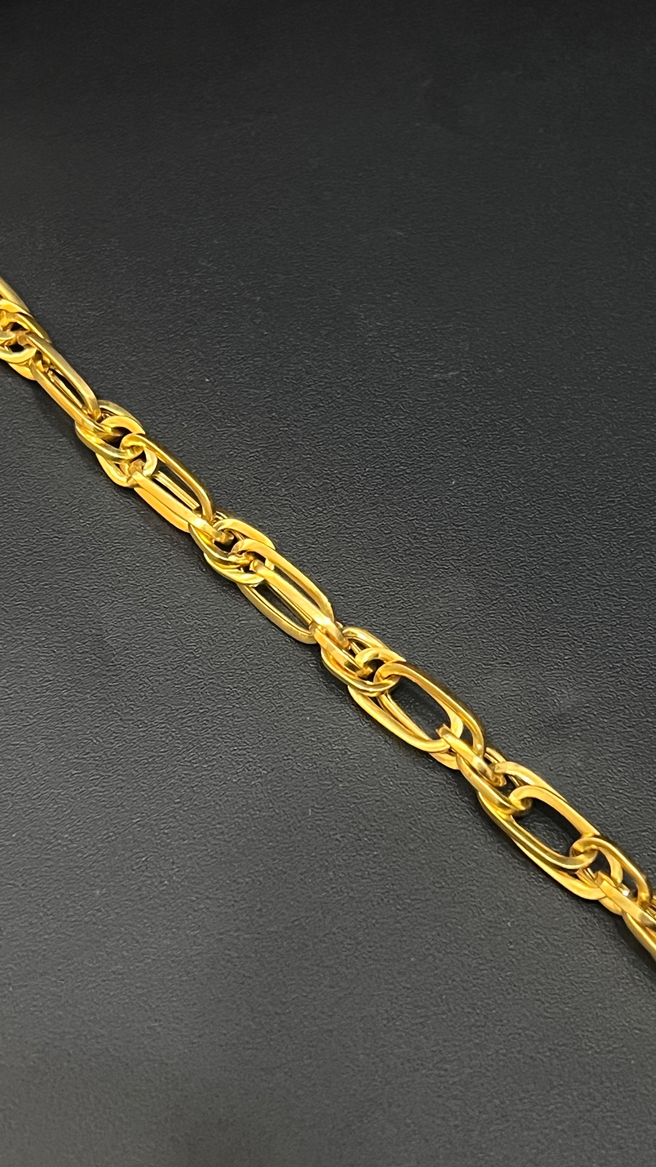 Men’s Silver Bracelet Indo-Italian Interlinked Chain Design B03