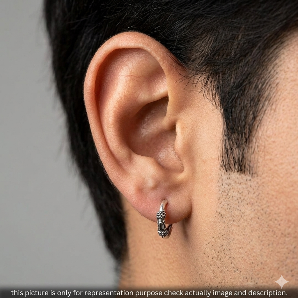 Silver earrrings Antique Unisex