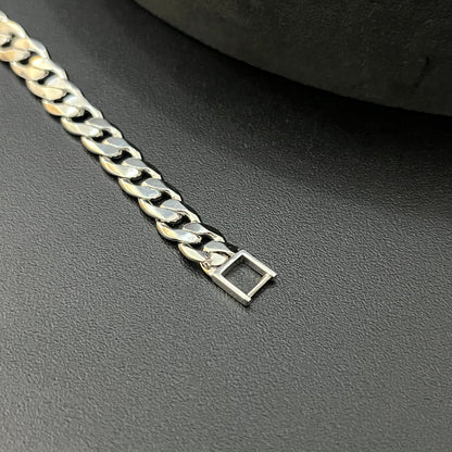 Silver Mens Bracelet Spiral Cut With AD Premium