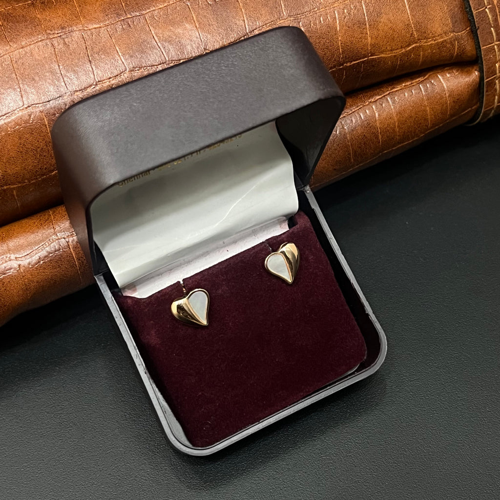 Silver Ladies Stud Heart RG