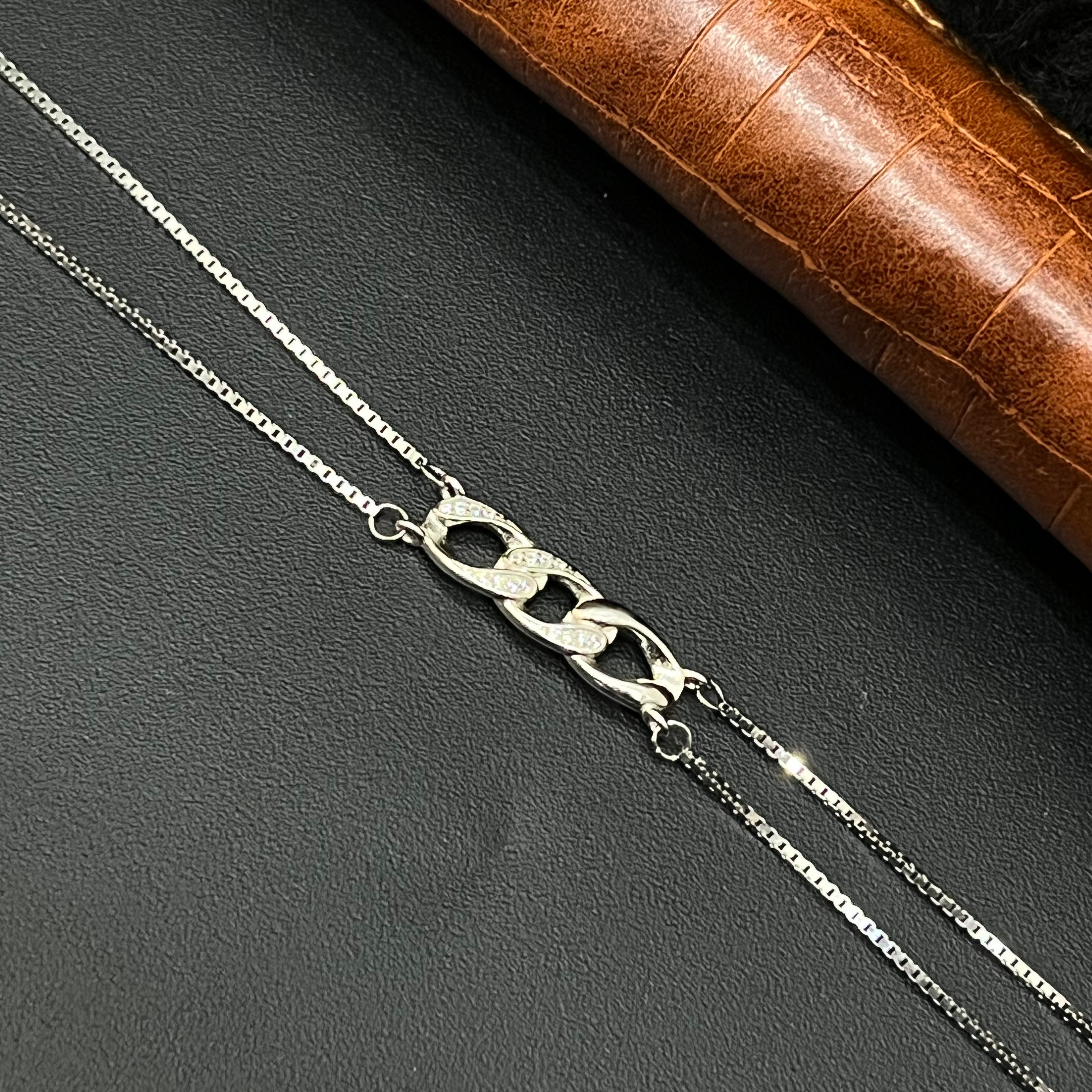 Silver Ladies Bracelet 3 Circle CNC Finish