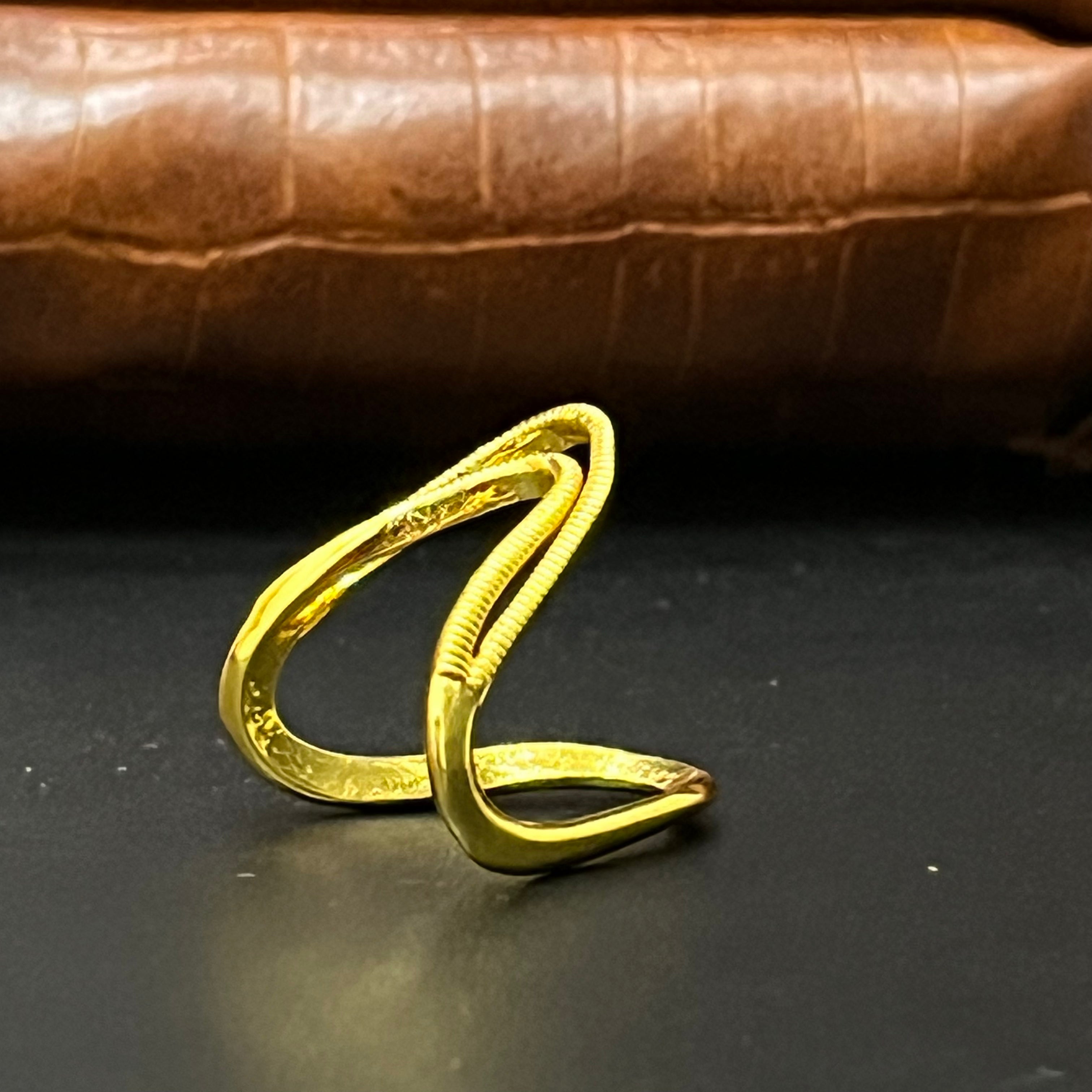 Silver Vanki Ring Gold Finished V02