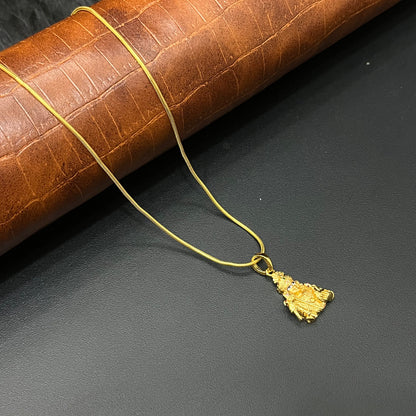 Silver Murugar Gold Finished Pendant