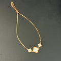 Silver Ladies Bracelet Adjustable Push lock DS05 RG