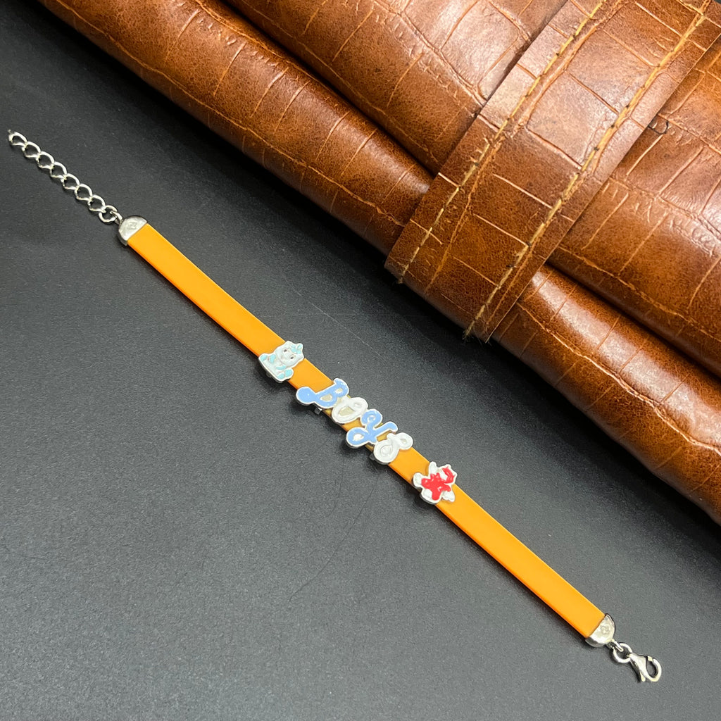 Silver Kids Bracelet Cute Characters Charms Pink Band M03 925