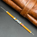 Silver Kids Bracelet Cute Characters Charms Pink Band M03 925
