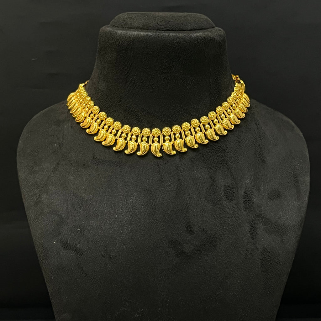 Silver Manga Necklace Gold Finished 925 KMH1