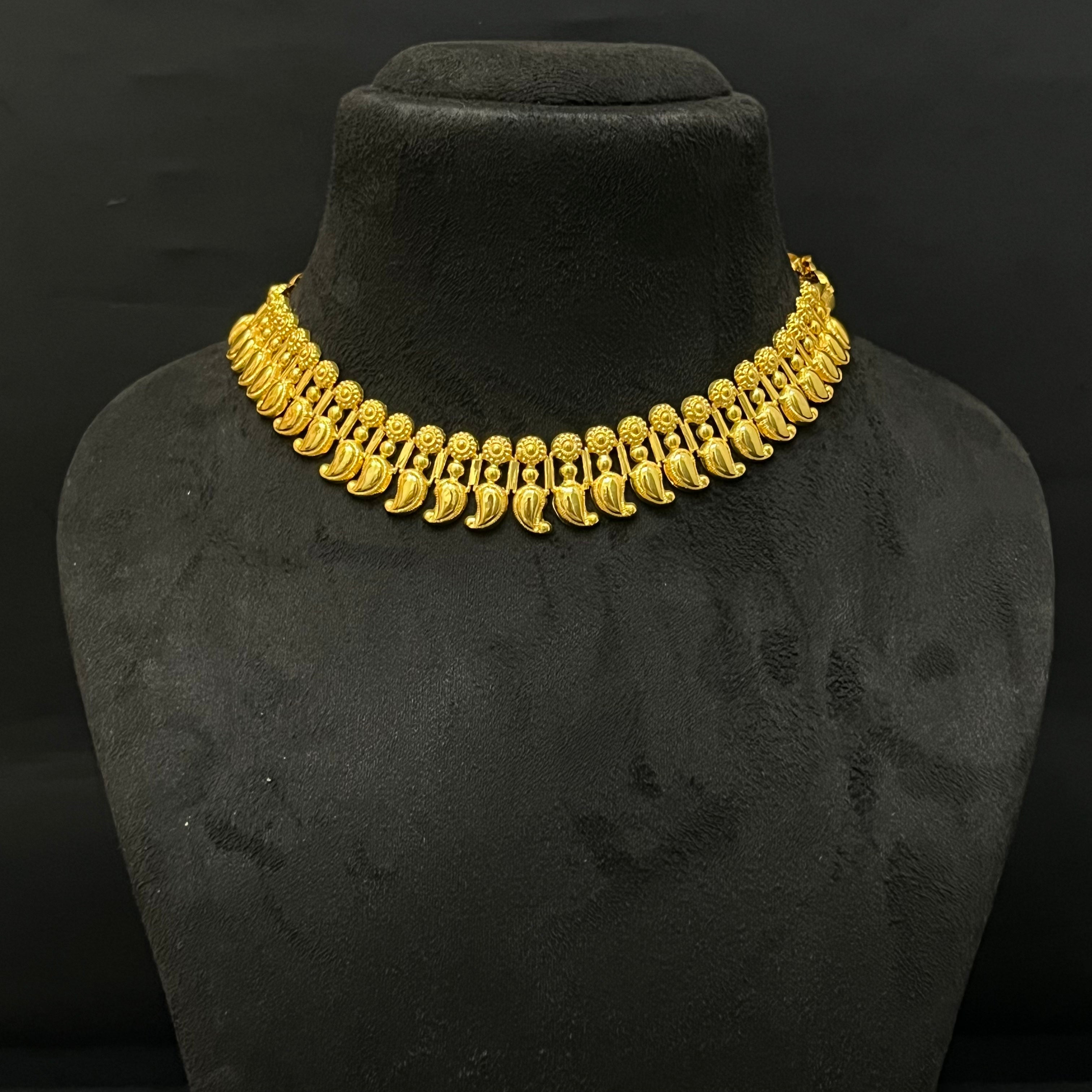 Silver Manga Necklace Gold Finished 925 KMH1