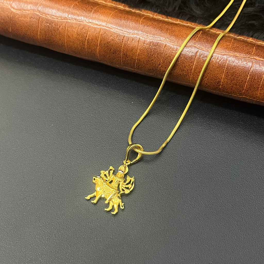 Silver Mata Rani Gold Finished Pendant