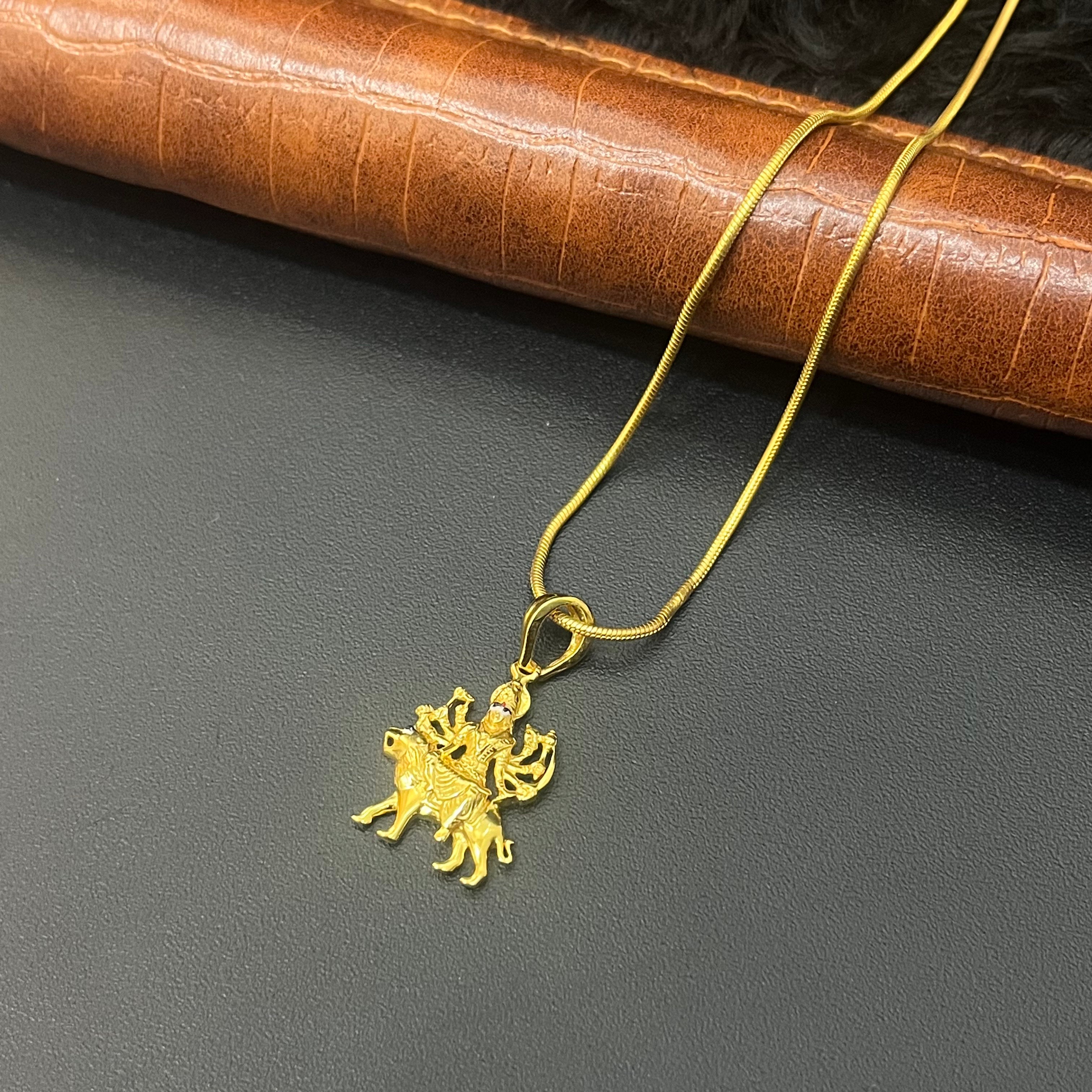 Silver Mata Rani Gold Finished Pendant