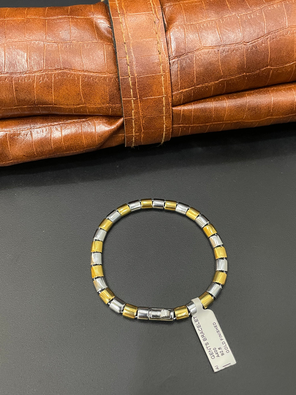 Silver Men's Bracelet Two Tone TT1 925