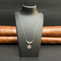 Silver Ladies Pendant Chain Graceful Flower Drop Rose Gold 925