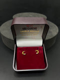 Gold infinity Studs 18K