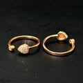 Silver Ladies Toe Rings Heartz RG