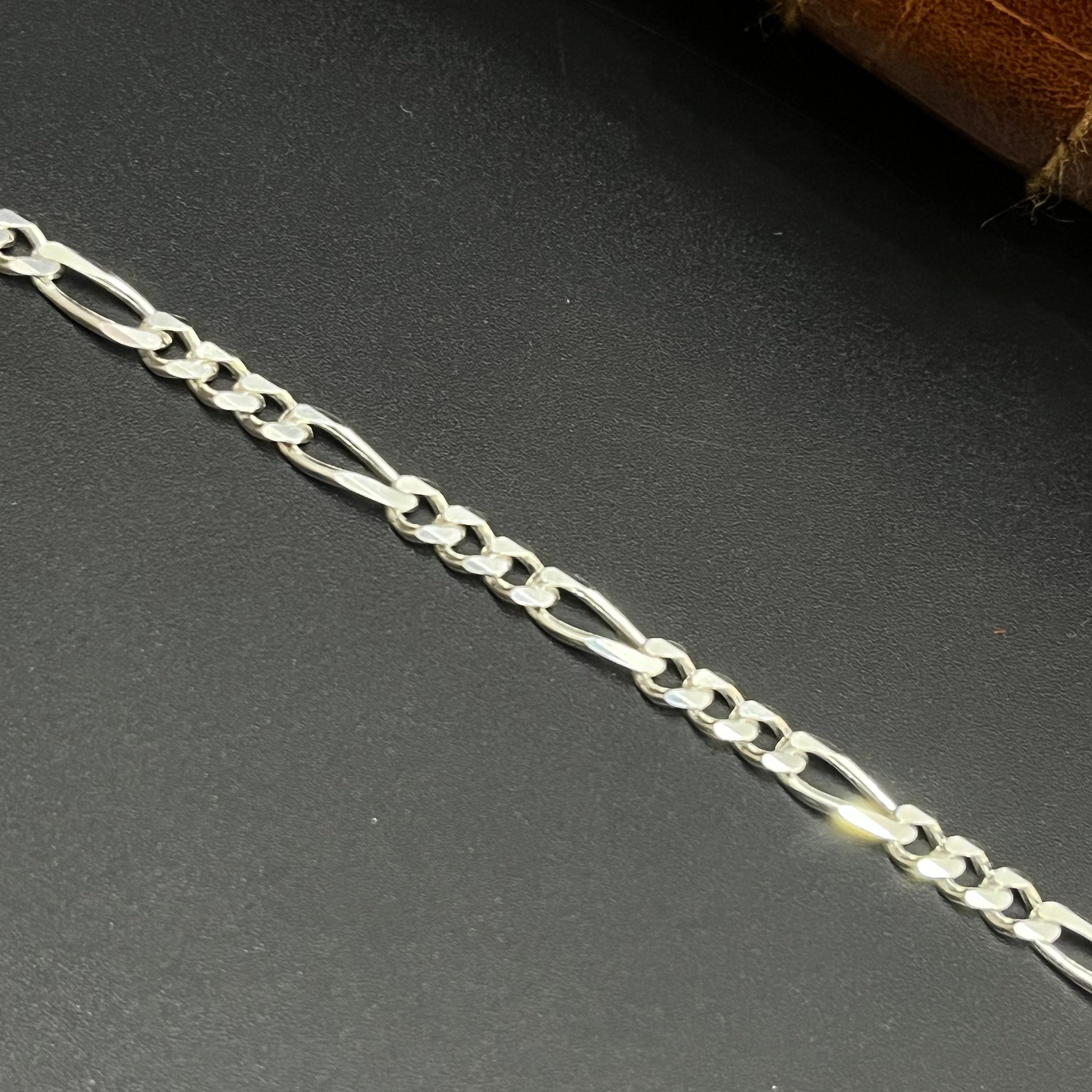 Silver Mens Bracelet sachin Classic Slim 925