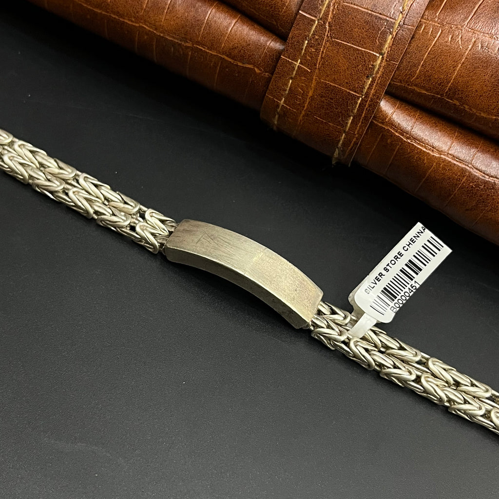 Silver Mens Bracelet Antique Hollow  Oxidised(H) 925