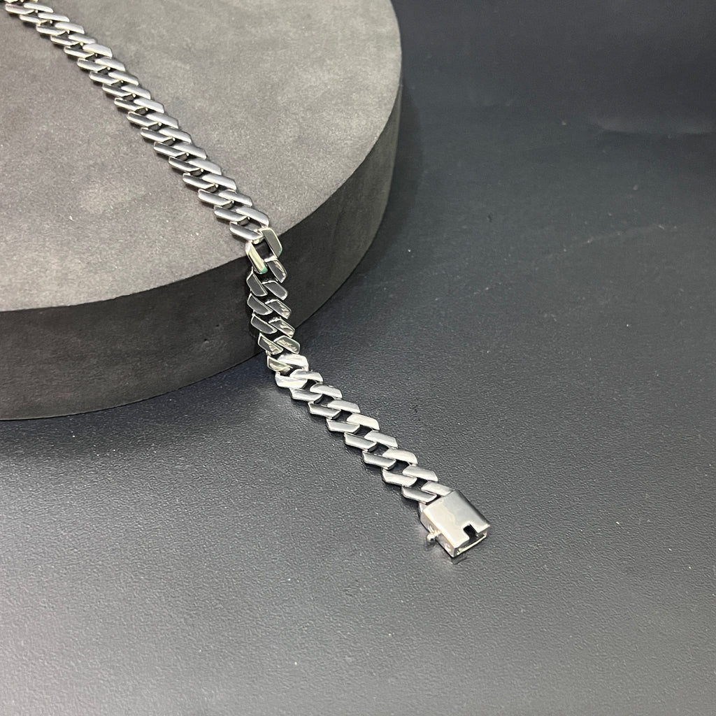 Silver Mens Bracelet Royal Cuban Twist Edition 925