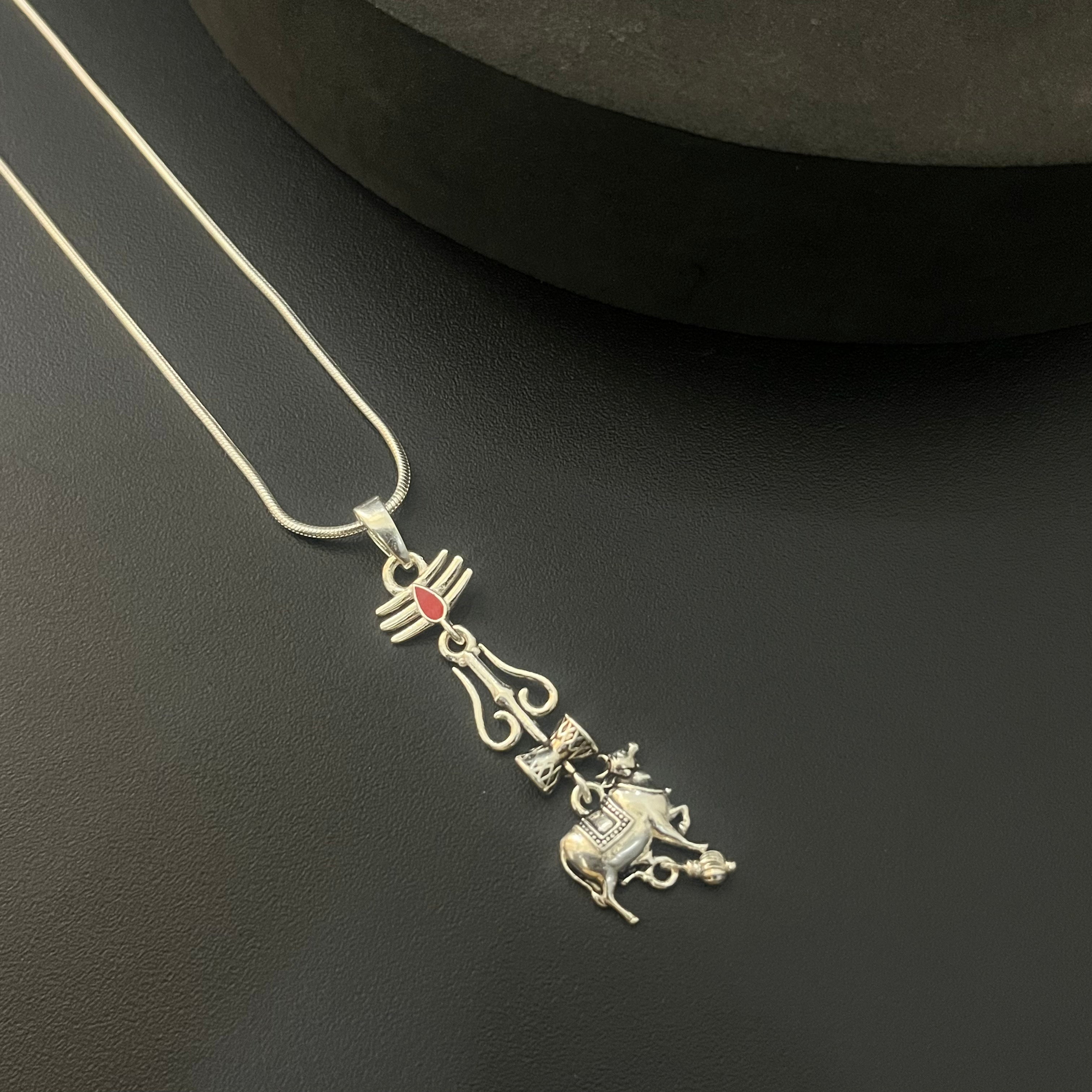 Mahesh Babu Silver Nandi Pendant