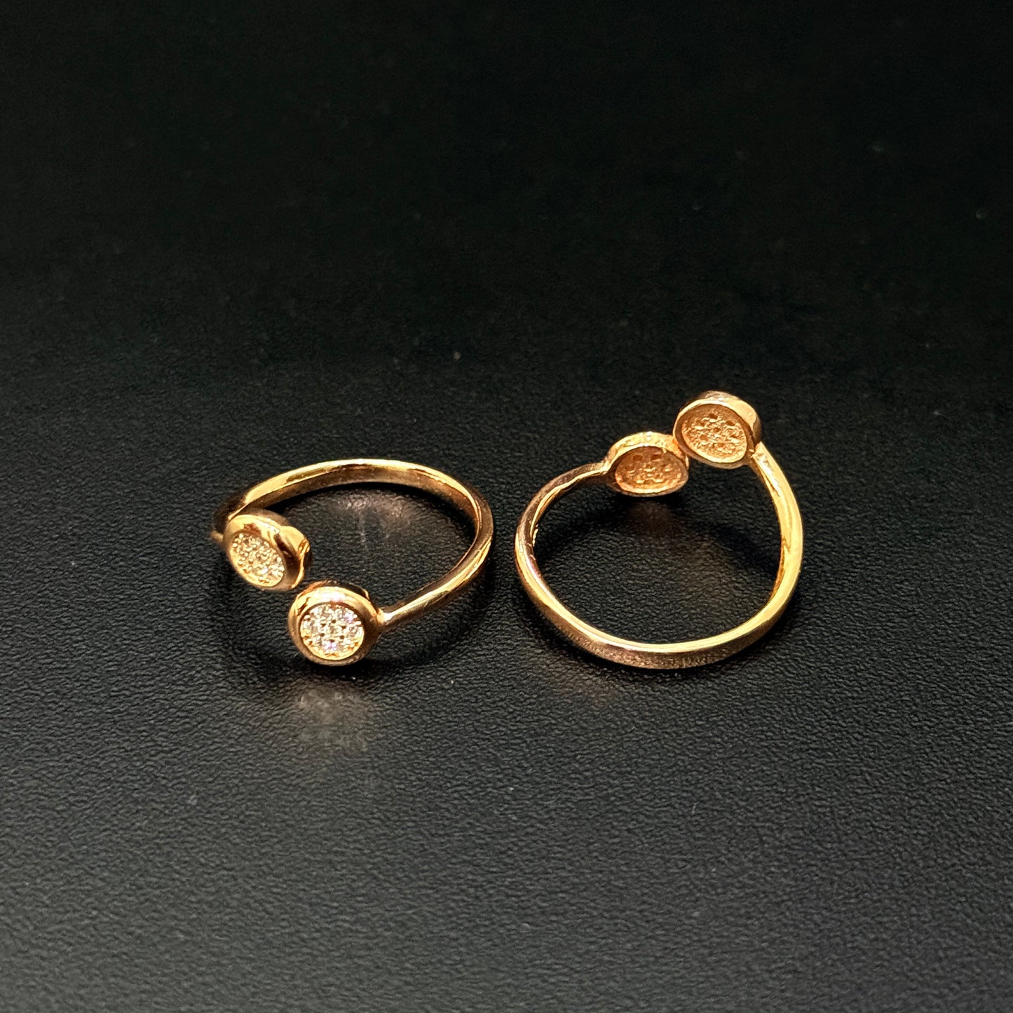 Silver Ladies Toe Rings Dual RG