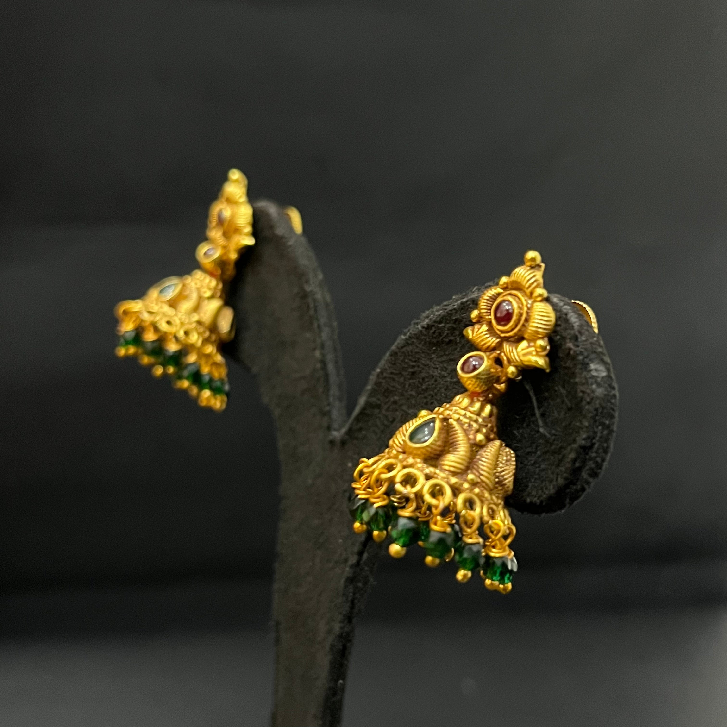 Silver Antique Gold Finished Jimki J01 925