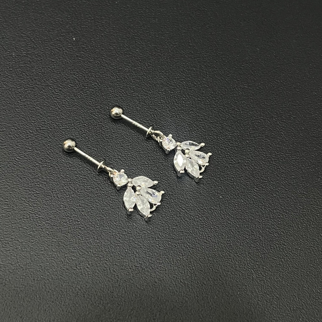 Silver Ladies Bugdi/Helix Studs