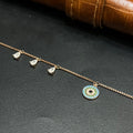 Silver Ladies Bracelet Blue Aura Royal Circle Luna Rose Gold 925