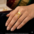Silver Vanki Ring Gold Finished V07