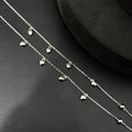 Silver Ladies Anklet_Heart Hangings SS